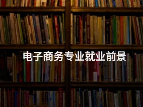電子商務專業就業前景(圖1) 電子商務專業就業前景(圖1)