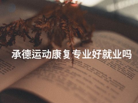 承德運動康復專業(yè)好就業(yè)嗎(圖1) 承德運動康復專業(yè)好就業(yè)嗎(圖1)