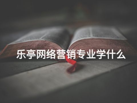樂亭網絡營銷專業學什么(圖1) 樂亭網絡營銷專業學什么(圖1)